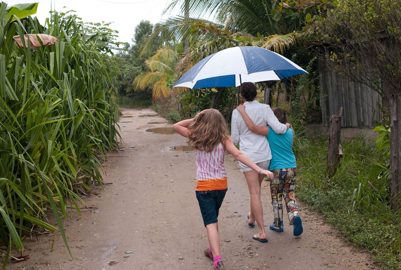 Belize youth walking together